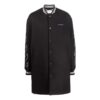 Off-White Men’ s FW22 Stripe Mid-Length Aviator Version Black Jacket