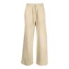 Off-White Men’ s FW22 Stripe Printing Drawstring Straight-Leg Casual Pants/Trousers Beige