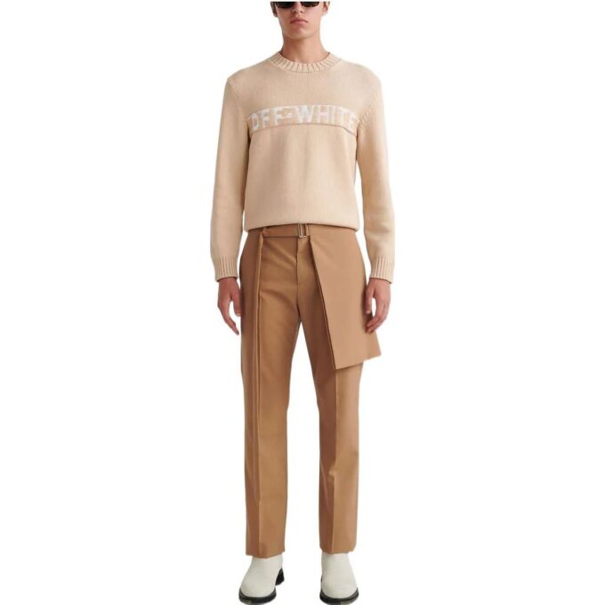 Off-White Men’ s FW22 Suit Casual Pants/Trousers Brown