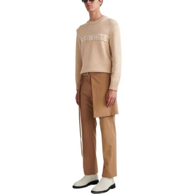 Off-White Men’ s FW22 Suit Casual Pants/Trousers Brown