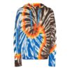 Off-White Men’ s FW22 Tie Dye Abstract Pattern Printing Drawstring Loose Fit Multicolor