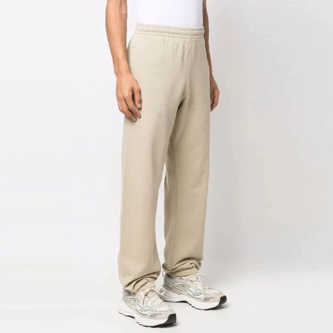 Off-White Men’ s FW22 Twill Printing Bundle Feet Sports Pants/Trousers/Joggers Loose Fit Beige