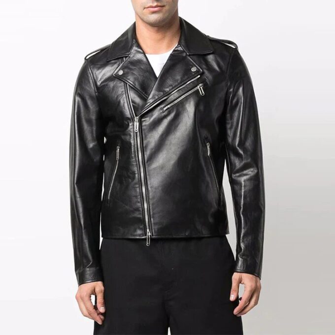 Off-White Men’ s FW22 Twill Printing Zipper Jacket Black