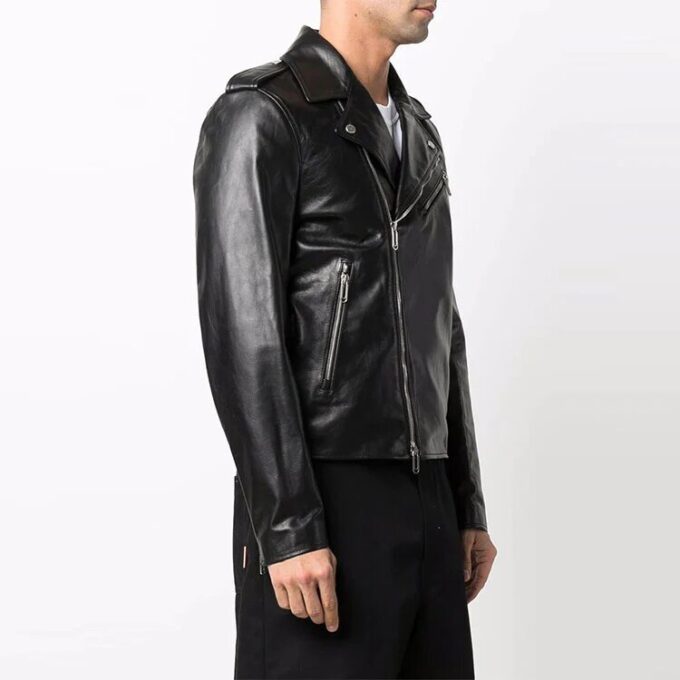 Off-White Men’ s FW22 Twill Printing Zipper Jacket Black