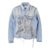 Off-White Men’ s Graffiti Denim Blue Jacket
