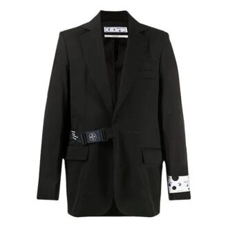 Off-White Men’ s Lacing Suit Black Jacket