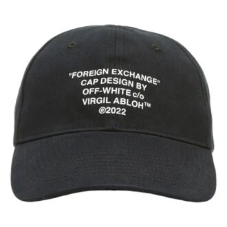 Off-White Men’ s Logo Alphabet Printing Black Cap Off-White Men’ s Logo Alphabet Printing Black Cap