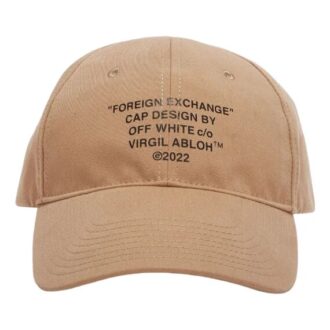 Off-White Men’ s Logo Alphabet Printing Brown Cap Off-White Men’ s Logo Alphabet Printing Brown Cap