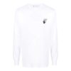 Off-White Men’ s Logo Arrow Pattern Long Sleeves White T-Shirt