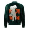 Off-White Men’ s logo Aviator Green Jacket