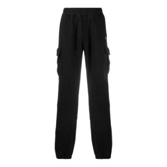 Off-White Men’ s Logo Elastic Waistband Cargo Sports Pants/Trousers/Joggers Slim Fit Black Off-White Men’ s Logo Elastic Waistband Cargo Sports Pants/Trousers/Joggers Slim Fit Black