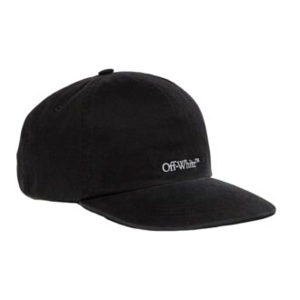 Off-White Men’ s Logo Embroidered Black Cap Off-White Men’ s Logo Embroidered Black Cap