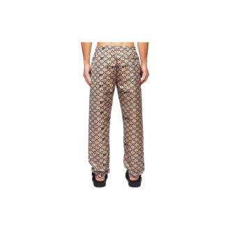 Off-White Men’ s Logo Full Print Elastic Waistband Casual Pants/Trousers Autumn Beige Off-White Men’ s Logo Full Print Elastic Waistband Casual Pants/Trousers Autumn Beige