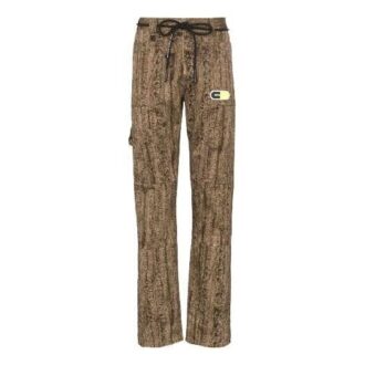 Off-White Men’ s Logo Label Camouflage Sports Pants/Trousers/Joggers Slim Fit Beige Off-White Men’ s Logo Label Camouflage Sports Pants/Trousers/Joggers Slim Fit Beige