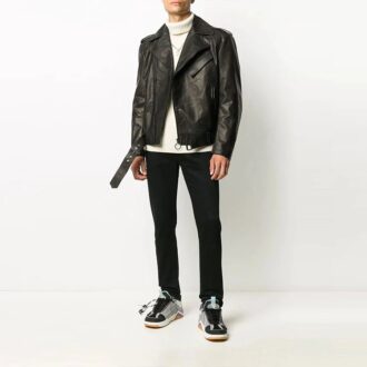 Off-White Men’ s Logo Pattern Jacket Black Off-White Men’ s Logo Pattern Jacket Black