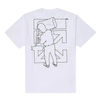 Off-White Men’ s Logo Pattern Printing White T-Shirt Off-White Men’ s Logo Pattern Printing White T-Shirt