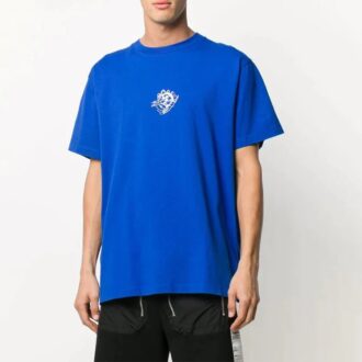 Off-White Men’ s Logo Printing Blue T-Shirt Off-White Men’ s Logo Printing Blue T-Shirt
