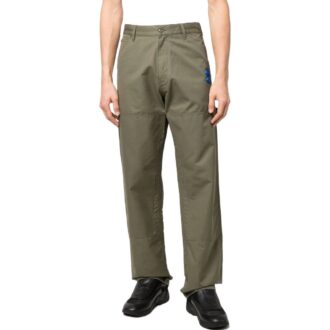 Off-White Men’ s Logo Printing Cargo Straight-Leg Casual Pants/Trousers Military Green Off-White Men’ s Logo Printing Cargo Straight-Leg Casual Pants/Trousers Military Green