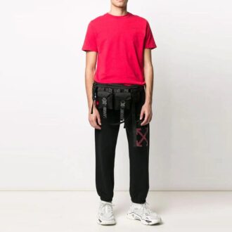 Off-White Men’ s Logo Spider Pattern Printing Bundle Feet Sports Pants/Trousers/Joggers Black Off-White Men’ s Logo Spider Pattern Printing Bundle Feet Sports Pants/Trousers/Joggers Black