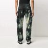 Off-White Men’ s Logo Tie Dye Cargo Casual Pants/Trousers Loose Fit Black