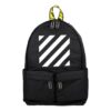 Off-White Men’ s Logo Zipper Schoolbag Backpack Black