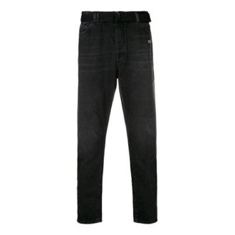 Off-White Men’ s Loose Black Casual Pants/Trousers Off-White Men’ s Loose Black Casual Pants/Trousers