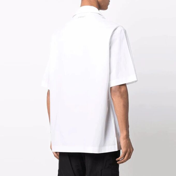Off-White Men’ s Mona Lisa Short Sleeve White Shirt