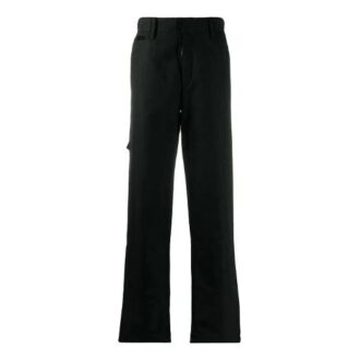 Off-White Men’ s Multiple Pockets Straight Solid Color Casual Long Pants/Trousers Black Off-White Men’ s Multiple Pockets Straight Solid Color Casual Long Pants/Trousers Black