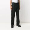 Off-White Men’ s Multiple Pockets Straight Solid Color Casual Long Pants/Trousers Black