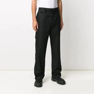Off-White Men’ s Multiple Pockets Straight Solid Color Casual Long Pants/Trousers Black Off-White Men’ s Multiple Pockets Straight Solid Color Casual Long Pants/Trousers Black