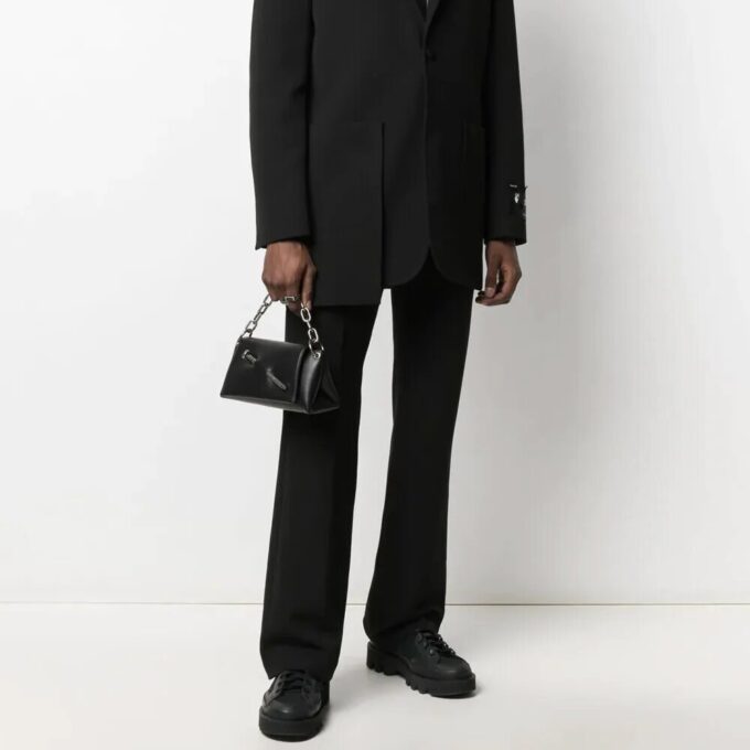 Off-White Men’ s Nailed Black Shoulder Bag