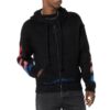 Off-White Men’ s Nylon Hooded Zipper Knit Black