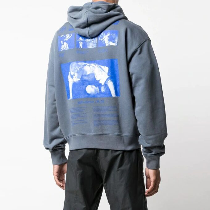 Off-White Men’ s Painting Drawstring Blue