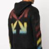 Off-White Men’ s Pattern Hooded Jacket Black