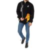 Off-White Men’ s Pattern Printing Round Neck Long Sleeves Loose Fit Black