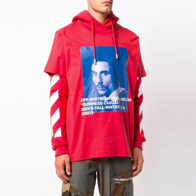 Off-White Men’ s Portrait Printing Red