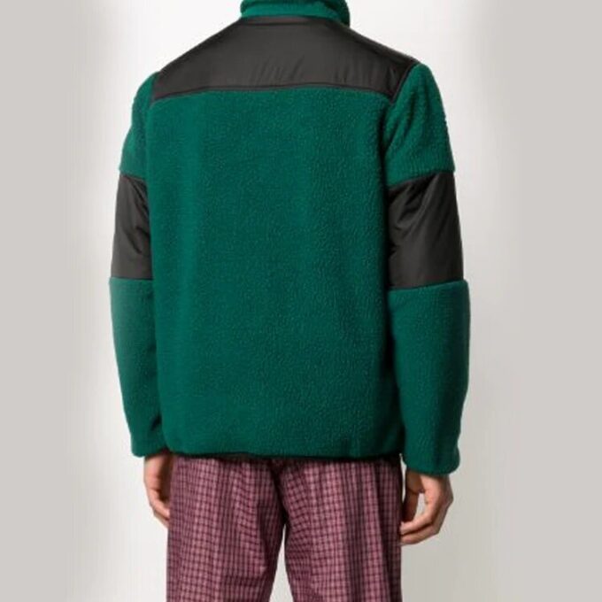 Off-White Men’ s Printing Fleece Jacket Green