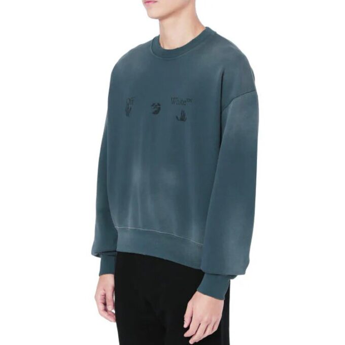 Off-White Men’ s Printing Round Neck Blue
