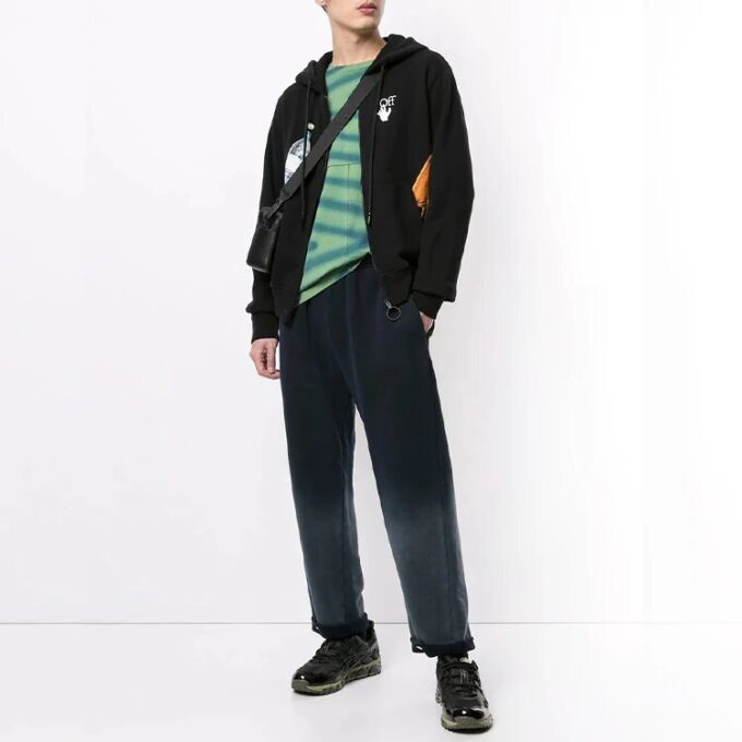 Off-White Men’ s Printing Zipper Black