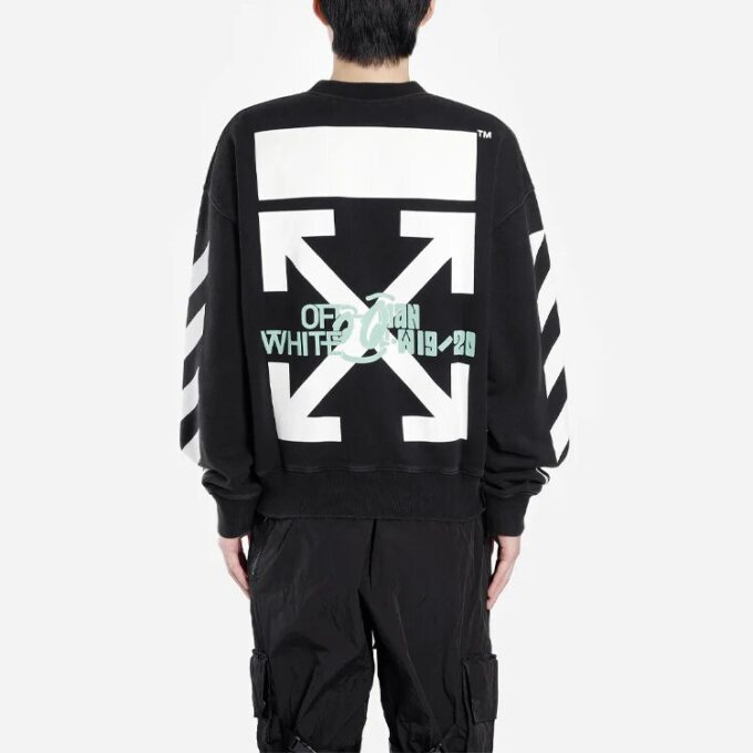 Off-White Men’ s Pullover Loose Printing Black
