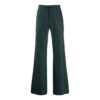 Off-White Men’ s Rear Suit Long Pants/Trousers Loose Fit Dark Green