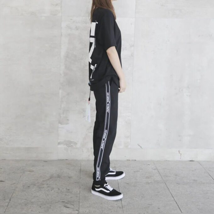 Off-White Men’ s Side Stripe Black Pants