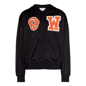 Off-White Men’ s Skate Alphabet Zipper Loose Fit Black Off-White Men’ s Skate Alphabet Zipper Loose Fit Black