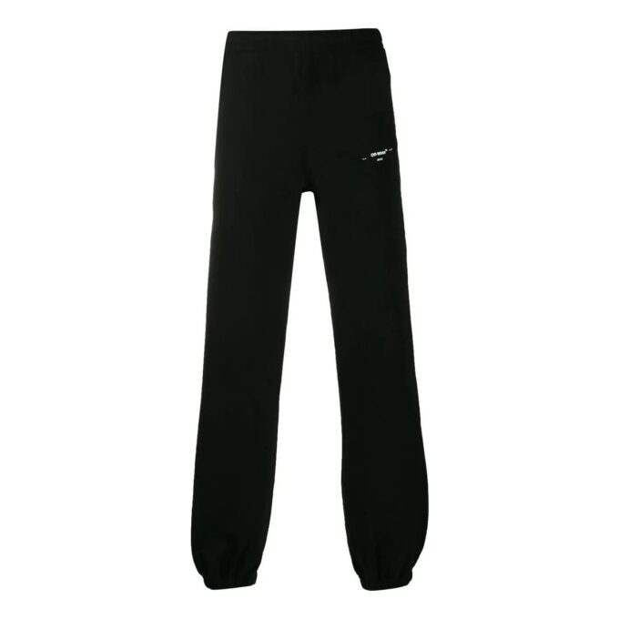 Off-White Men’ s Small Logo Bundle Feet Sports Pants/Trousers/Joggers Black