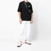 Off-White Men’ s Small Pattern Short Sleeve Black T-Shirt