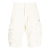 Off-White Men’ s Solid Color Casual Shorts White