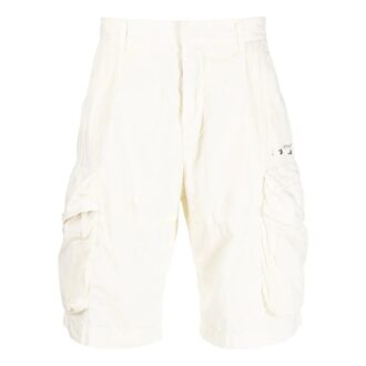 Off-White Men’ s Solid Color Casual Shorts White Off-White Men’ s Solid Color Casual Shorts White