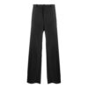 Off-White Men’ s Solid Color Casual Suit Long Pants/Trousers Loose Fit Black