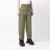 Off-White Men’ s Solid Color Straight Casual Pants/Trousers Loose Fit Green