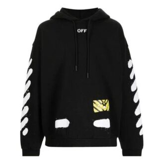 Off-White Men’ s Splash Ink Graffiti Stripe Black Off-White Men’ s Splash Ink Graffiti Stripe Black